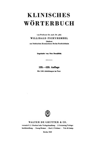 Klinisches Wörterbuch