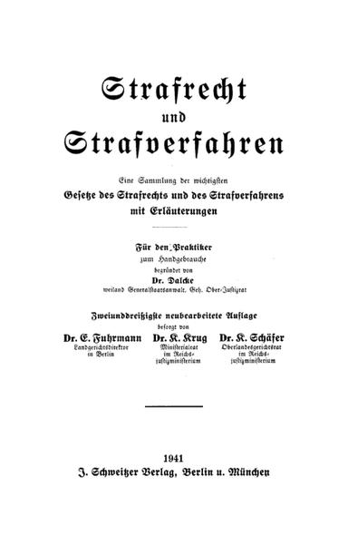 Strafrecht und Strafverfahren