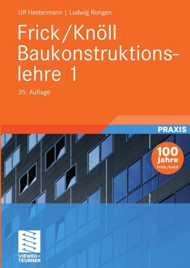 Frick/Knöll Baukonstruktionslehre 1